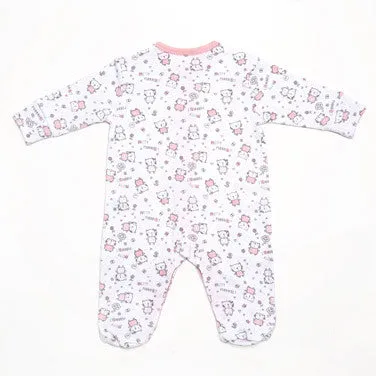 Girls Tonal Sleepsuits - Pack Of 3 (Pink)