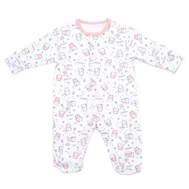 Girls Tonal Sleepsuits - Pack Of 3 (Pink)