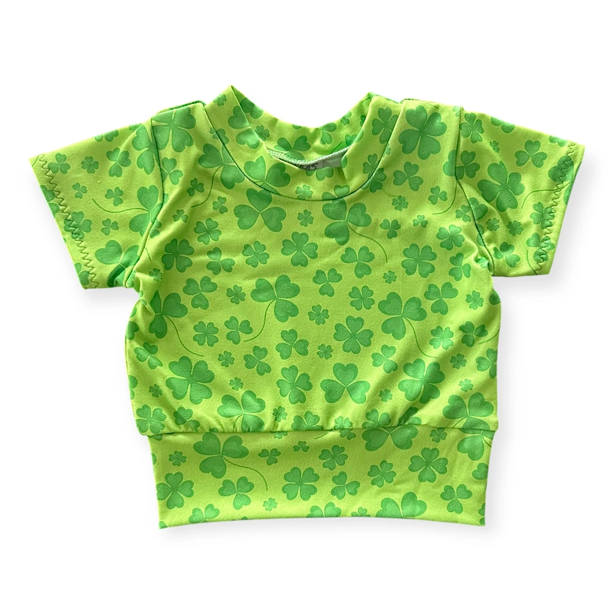 Green Shamrocks Summer Lounge Top