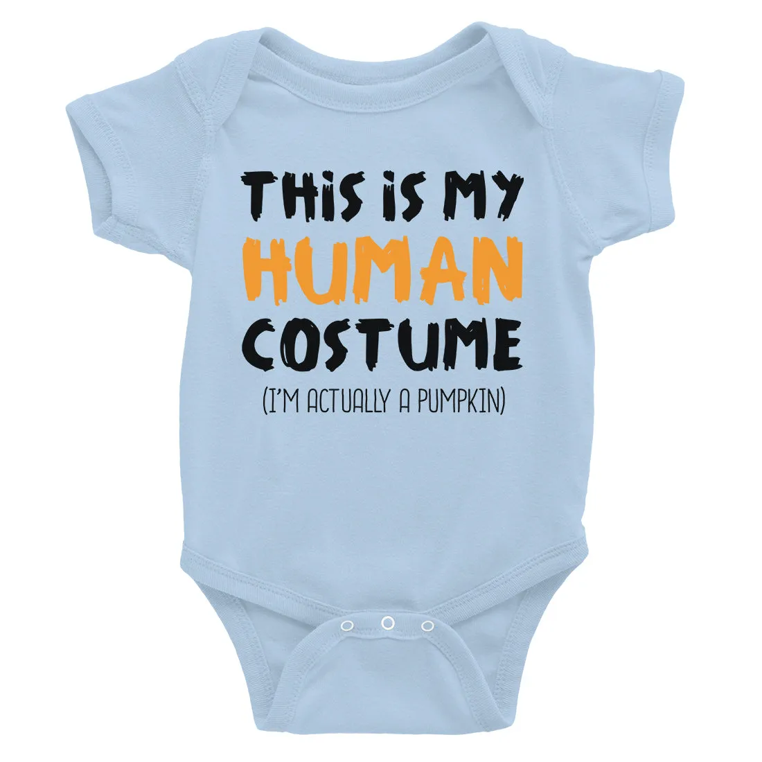 Human Costume Pumpkin Baby Bodysuit Gift