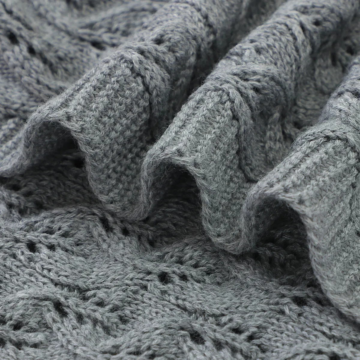 Infant solid color knitted blanket baby windproof cover quilt Baby Clothes Wholesale Distributors