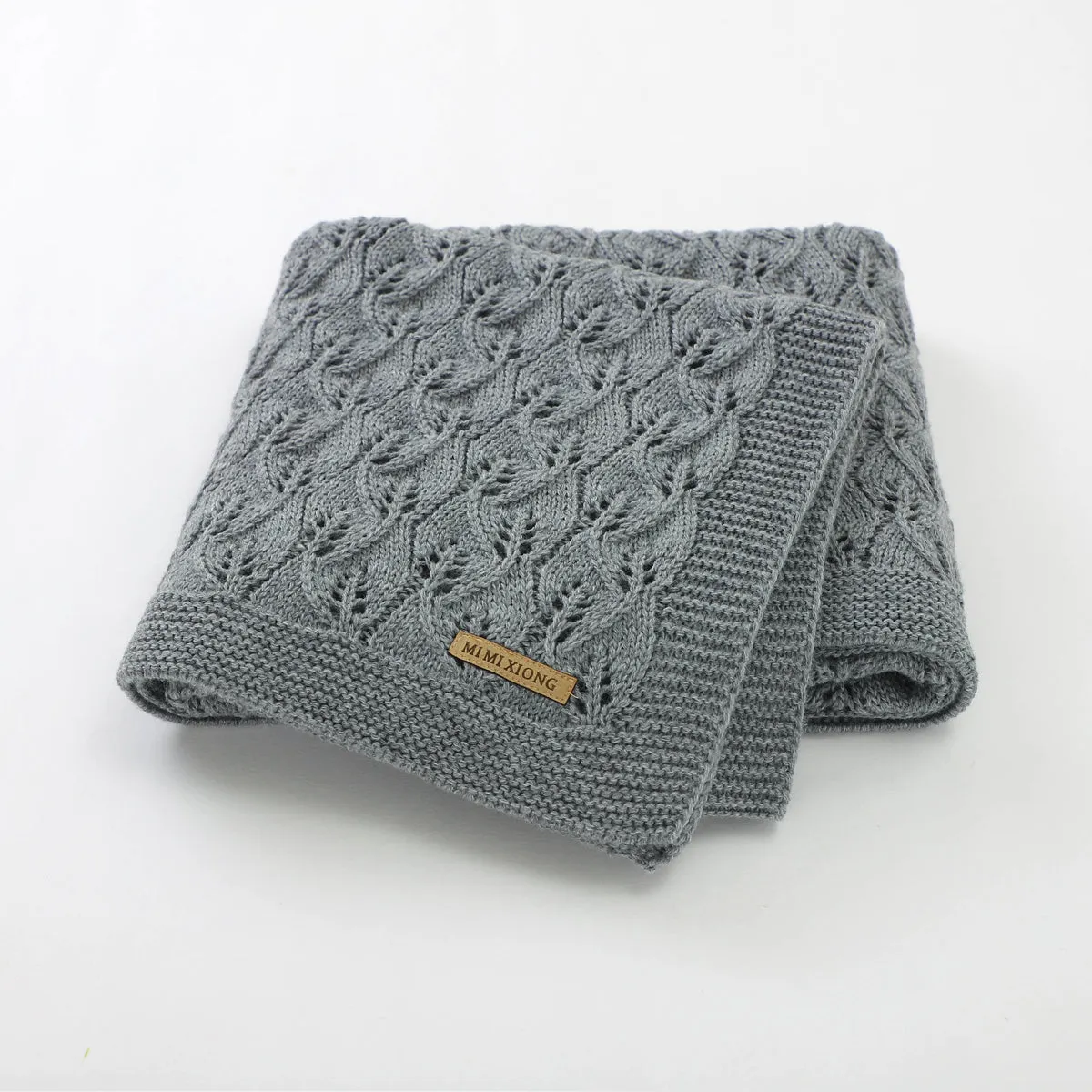 Infant solid color knitted blanket baby windproof cover quilt Baby Clothes Wholesale Distributors