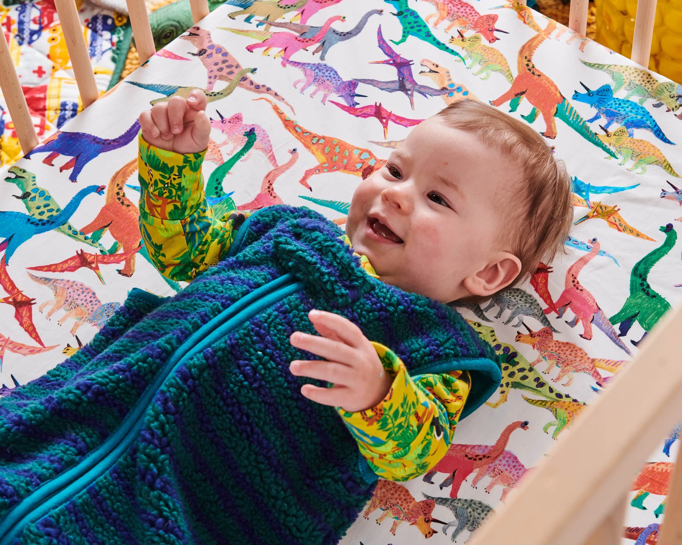 Jungle Boogie Organic Long Sleeve Zip Romper