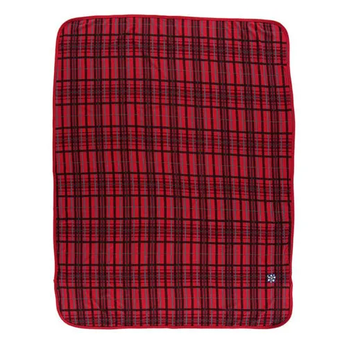 KicKee Pants Holiday Print Swaddling Blanket in Christmas Plaid