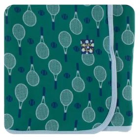 KicKee Pants London Swaddling Blanket in Ivy Tennis