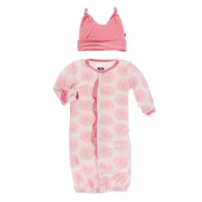 Kickee Pants - Print Layette Converter & Double Knot Hat Set - Macaroon Mandala