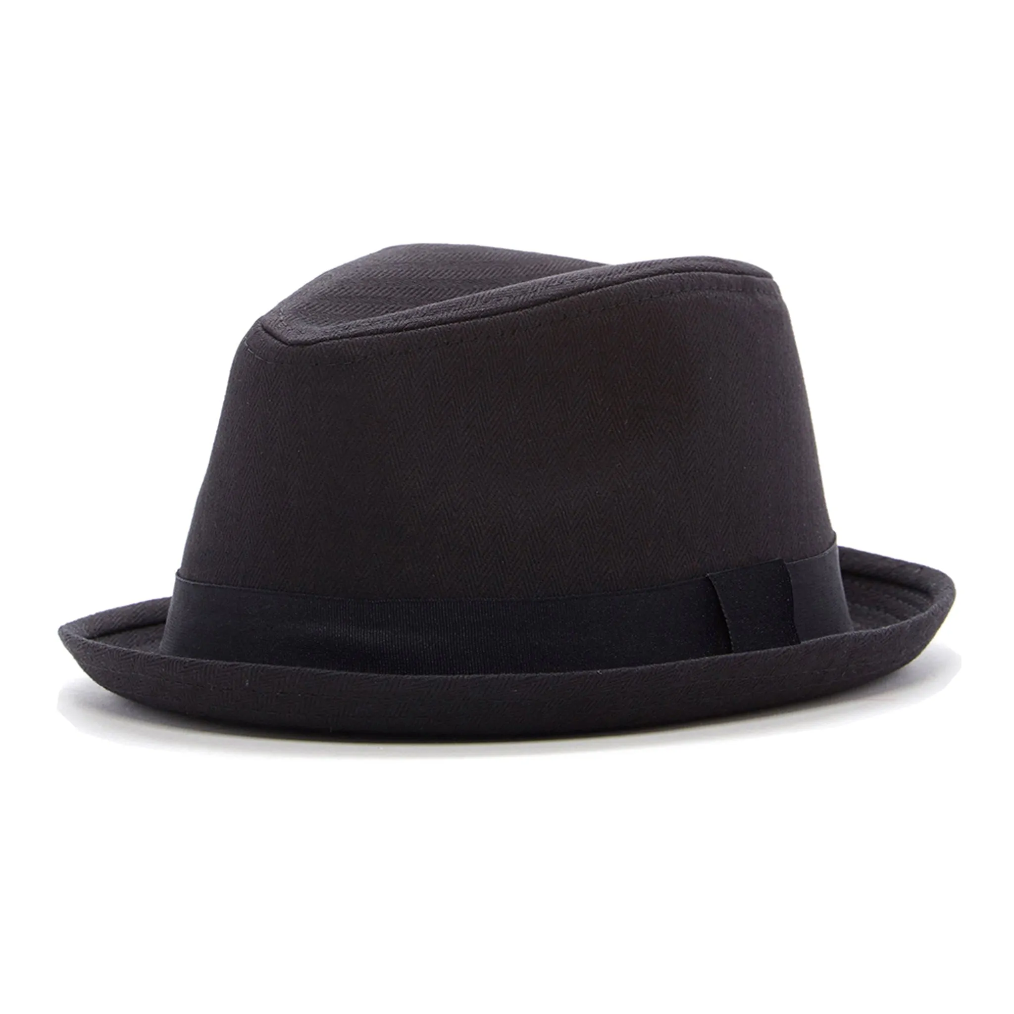Knuckleheads Black Fedora with Black Band