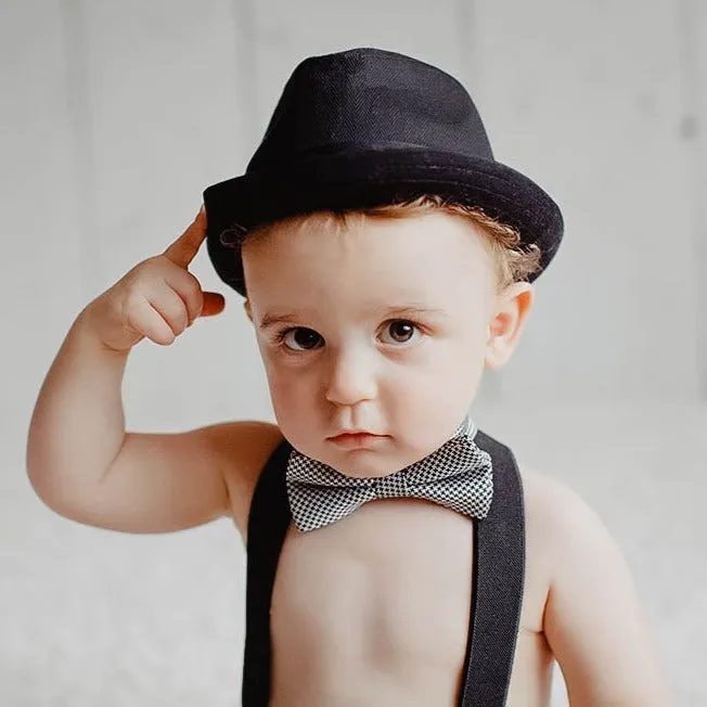 Knuckleheads Black Fedora with Black Band