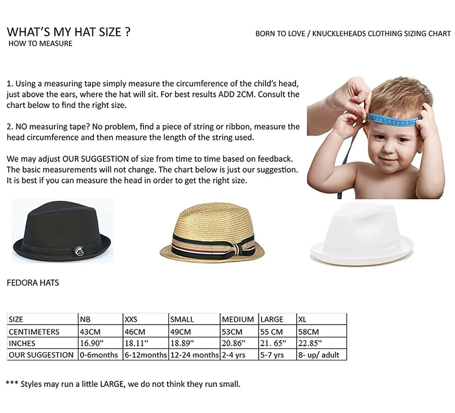 Knuckleheads Black Fedora with Skull Tag