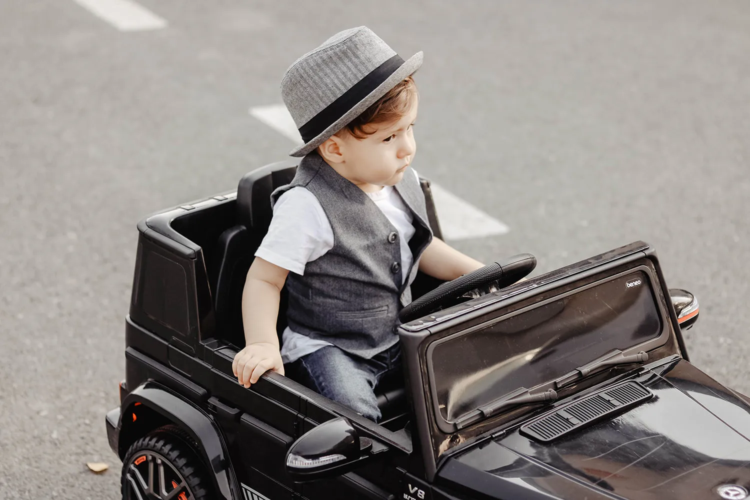 Knuckleheads Grey Herringbone Fedora