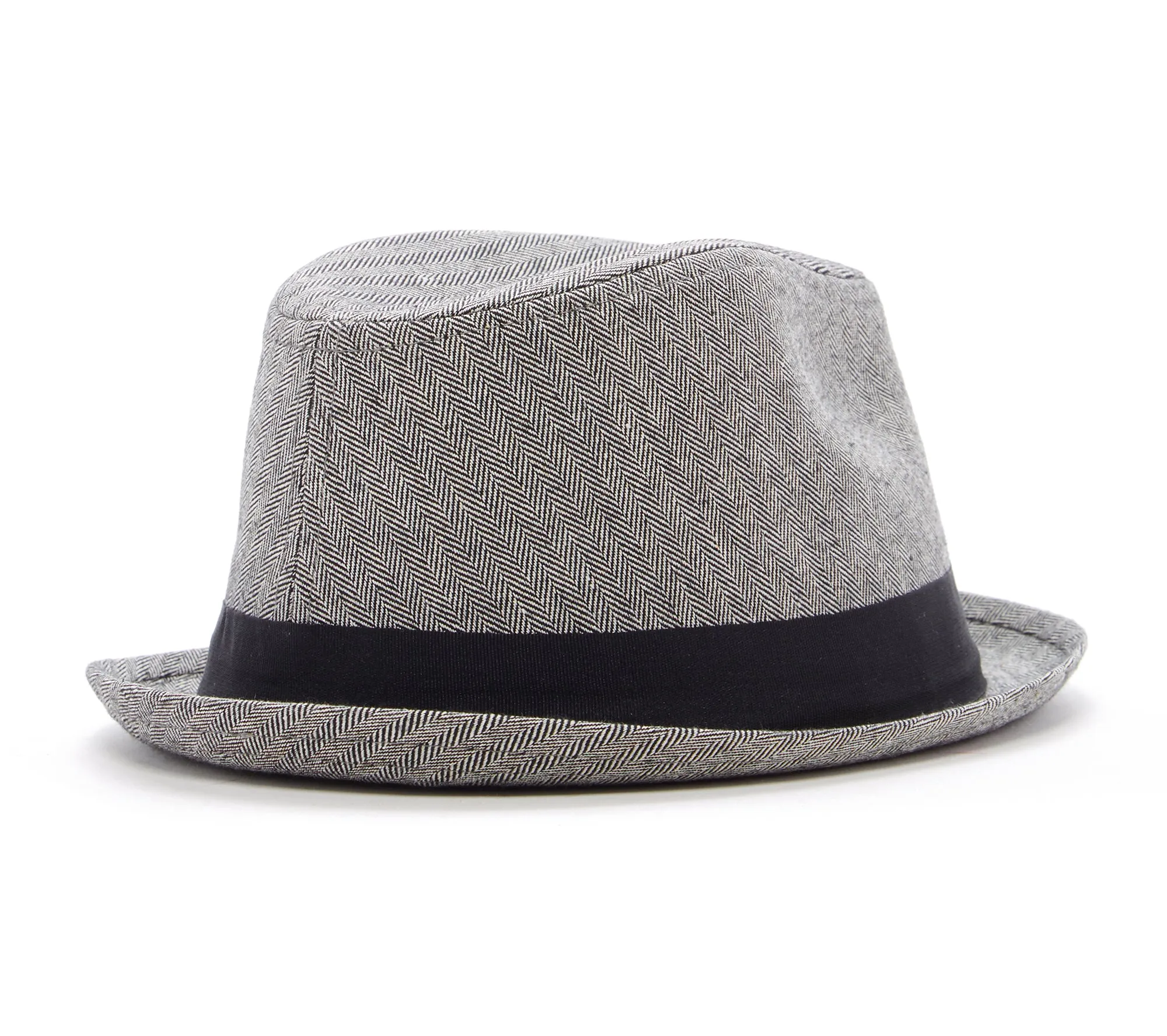Knuckleheads Grey Herringbone Fedora