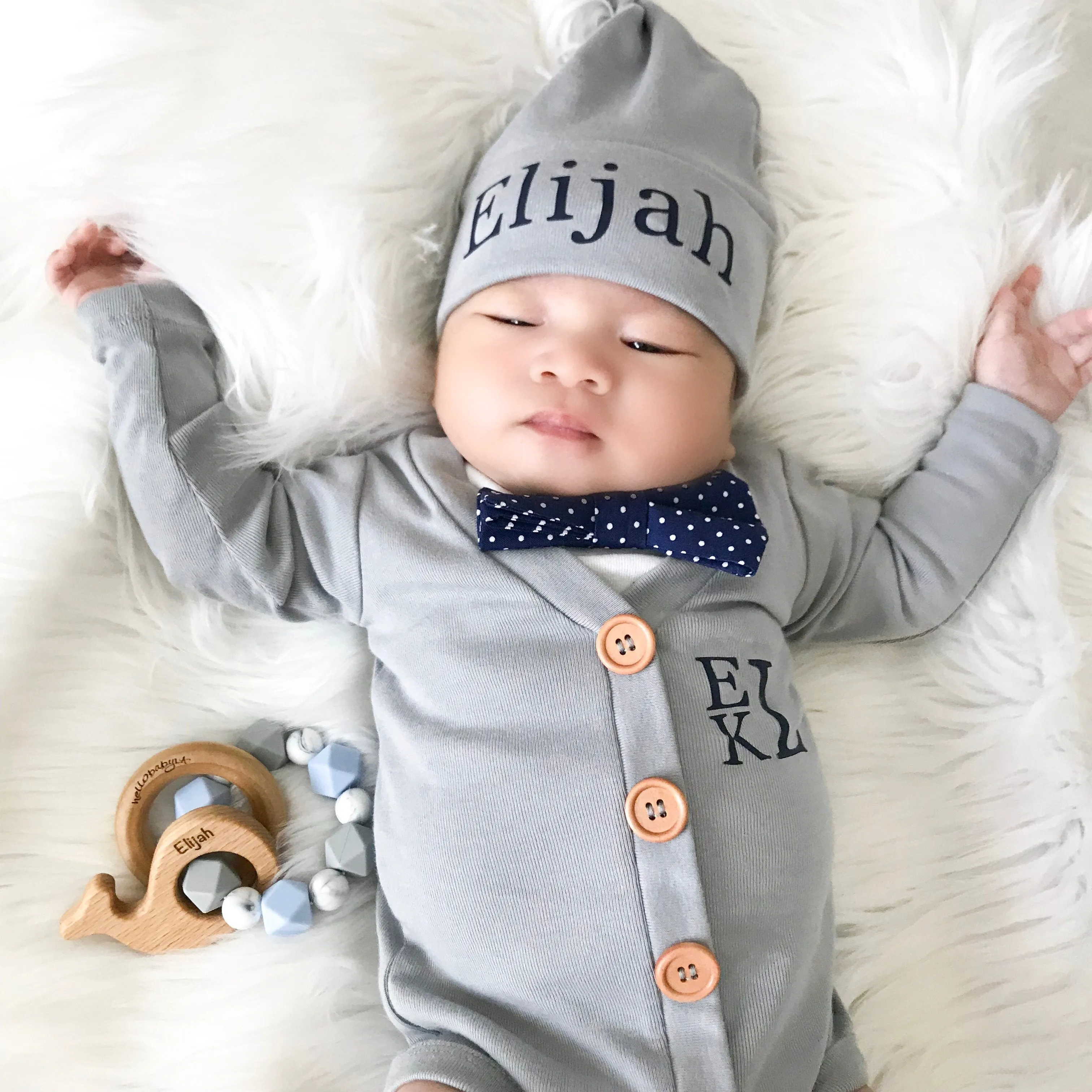 Light Gray Knot Hat