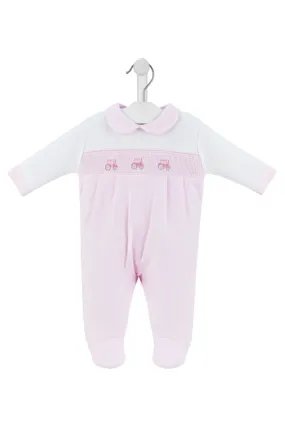 Little Tractor Smock Sleepsuit