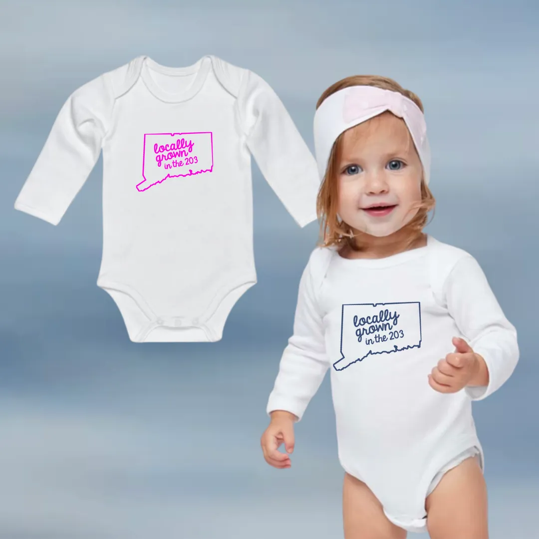 Locally Grown Long Sleeve Onesie