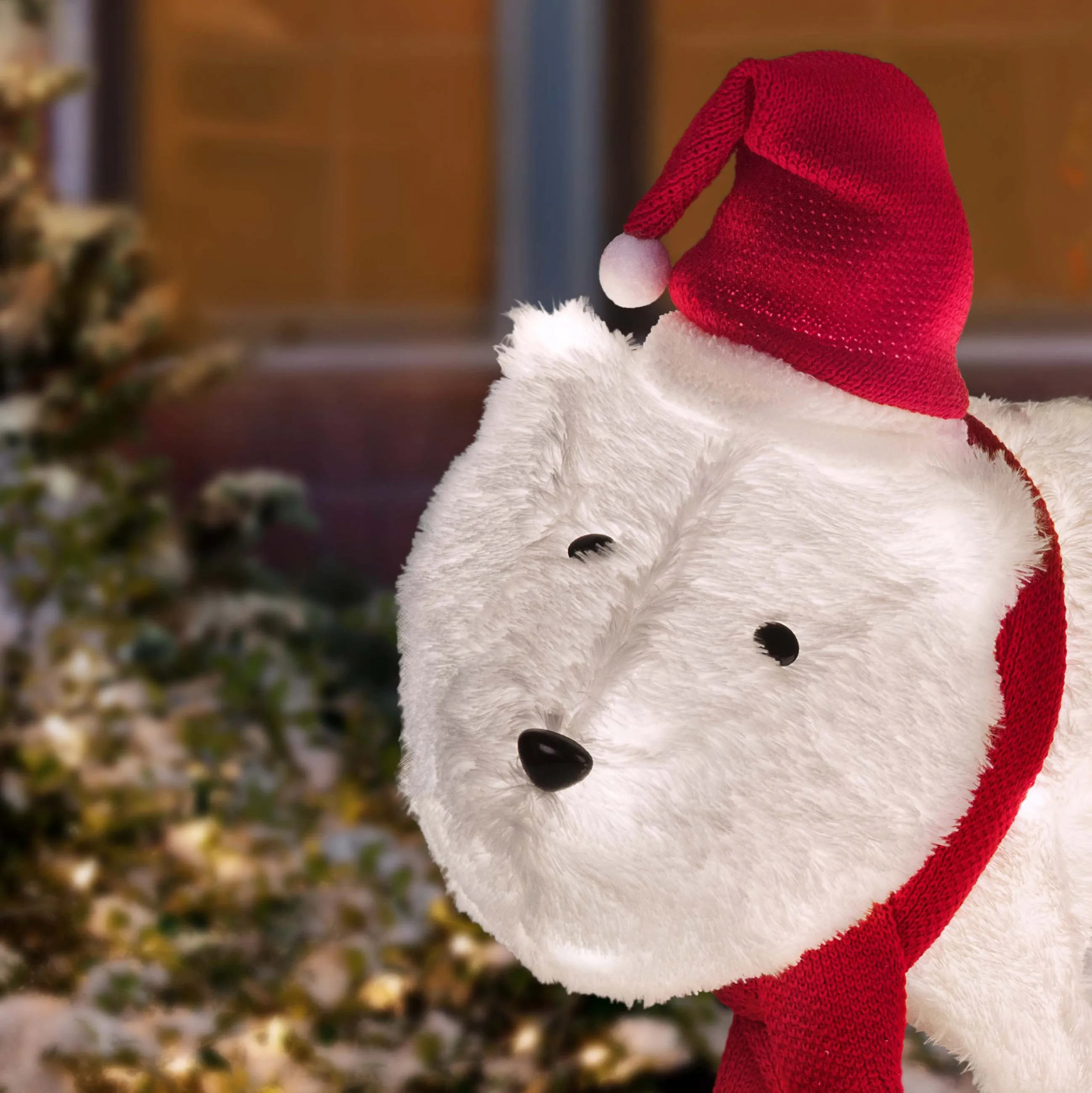 Mama and Baby Polar Bear (Set of 2) Outdoor Lighted Christmas Yard Decor