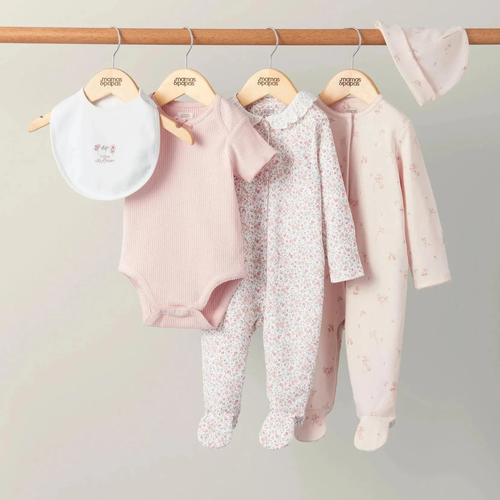 Mamas & Papas Starter Clothing Set (5 Piece) - Floral