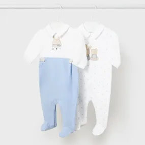 Mayoral Bunny Sleepsuits