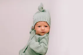 Mint knot hat