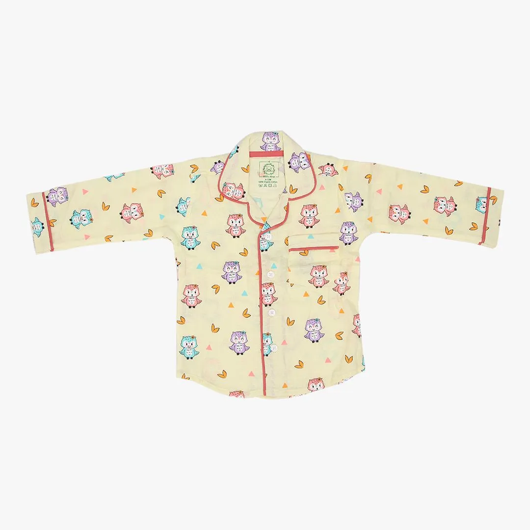 Muslin Full Sleeve Sleep Suit for babies and kids - Unisex