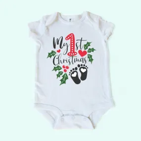 My first Christmas onesie |  Baby First Christmas |  Christmas Baby Onesie  |  Baby Onesie