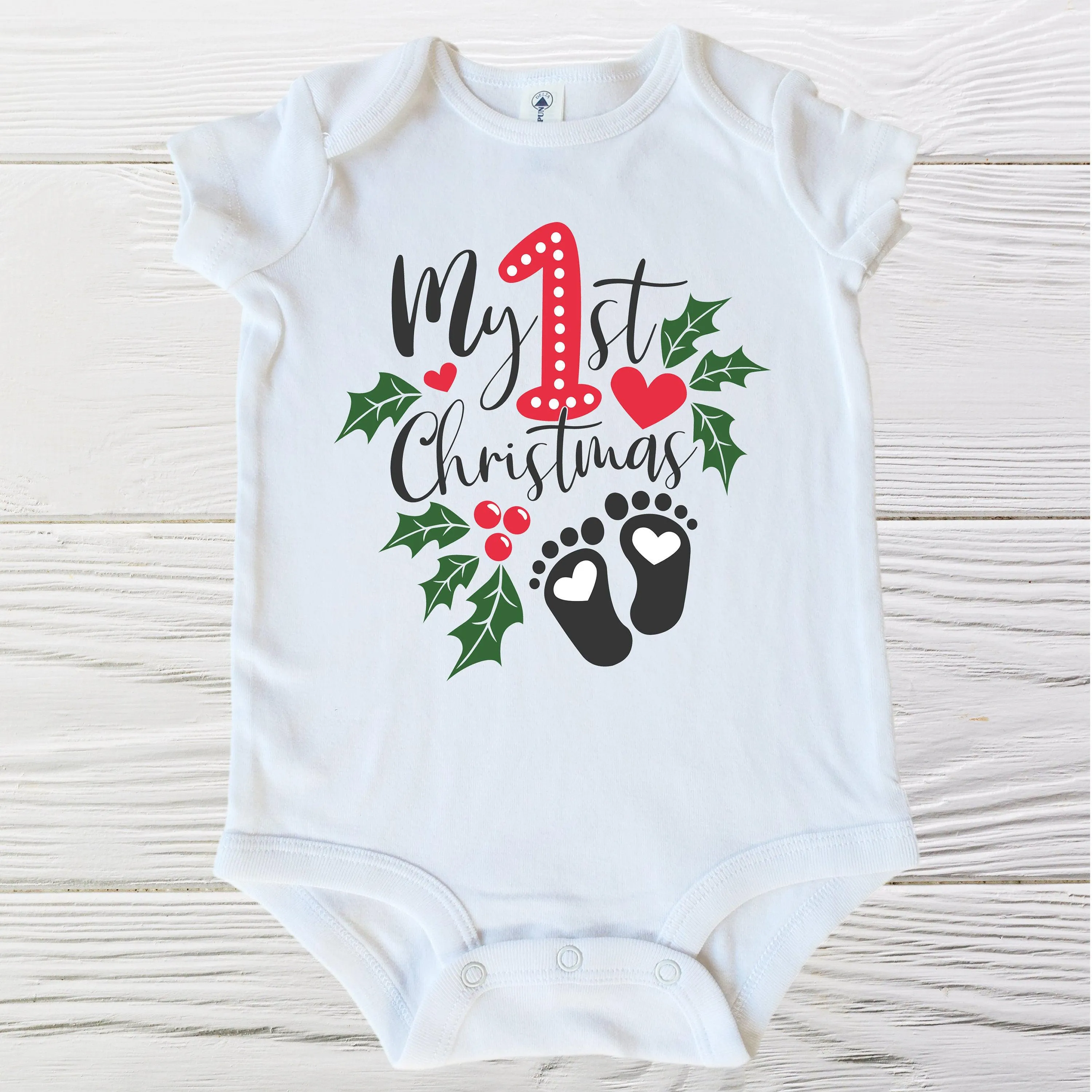 My first Christmas onesie |  Baby First Christmas |  Christmas Baby Onesie  |  Baby Onesie