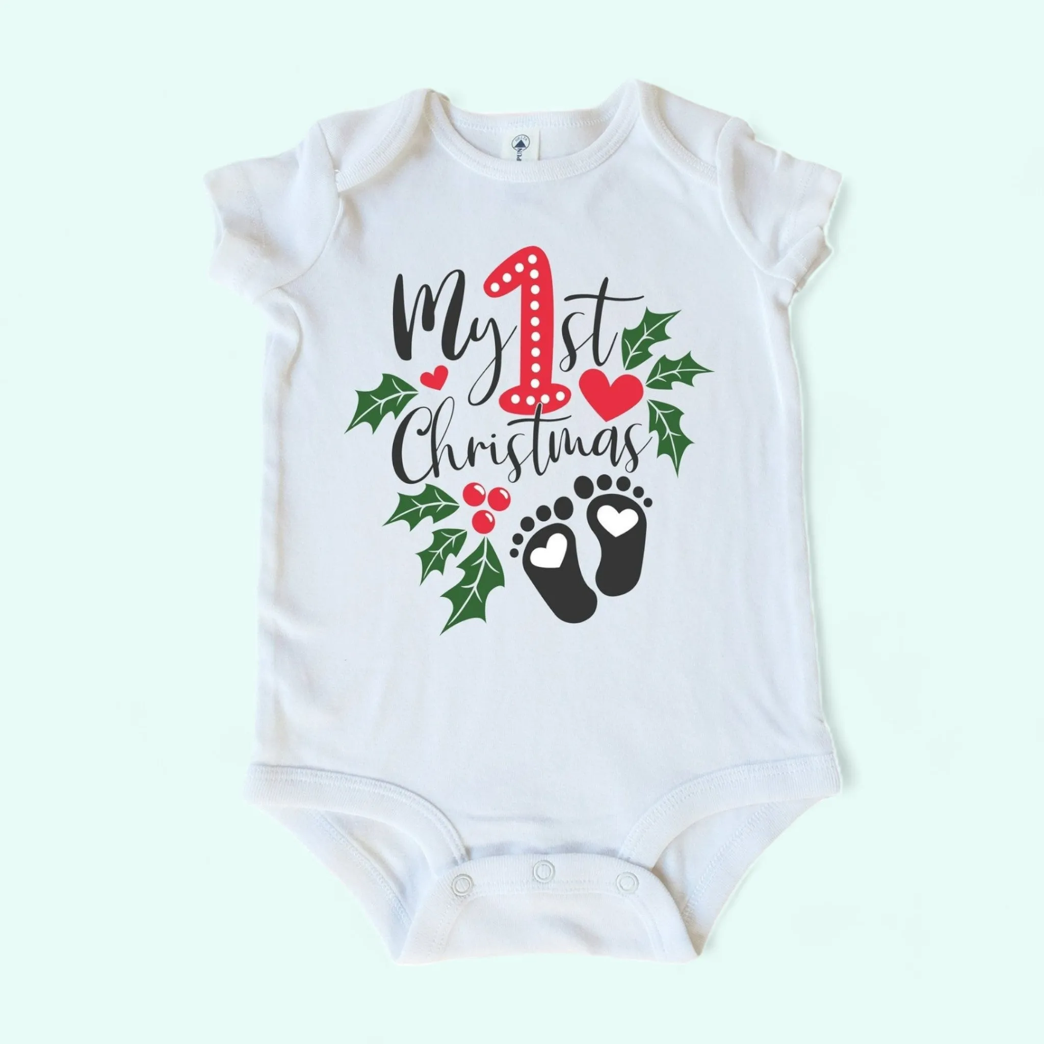 My first Christmas onesie |  Baby First Christmas |  Christmas Baby Onesie  |  Baby Onesie