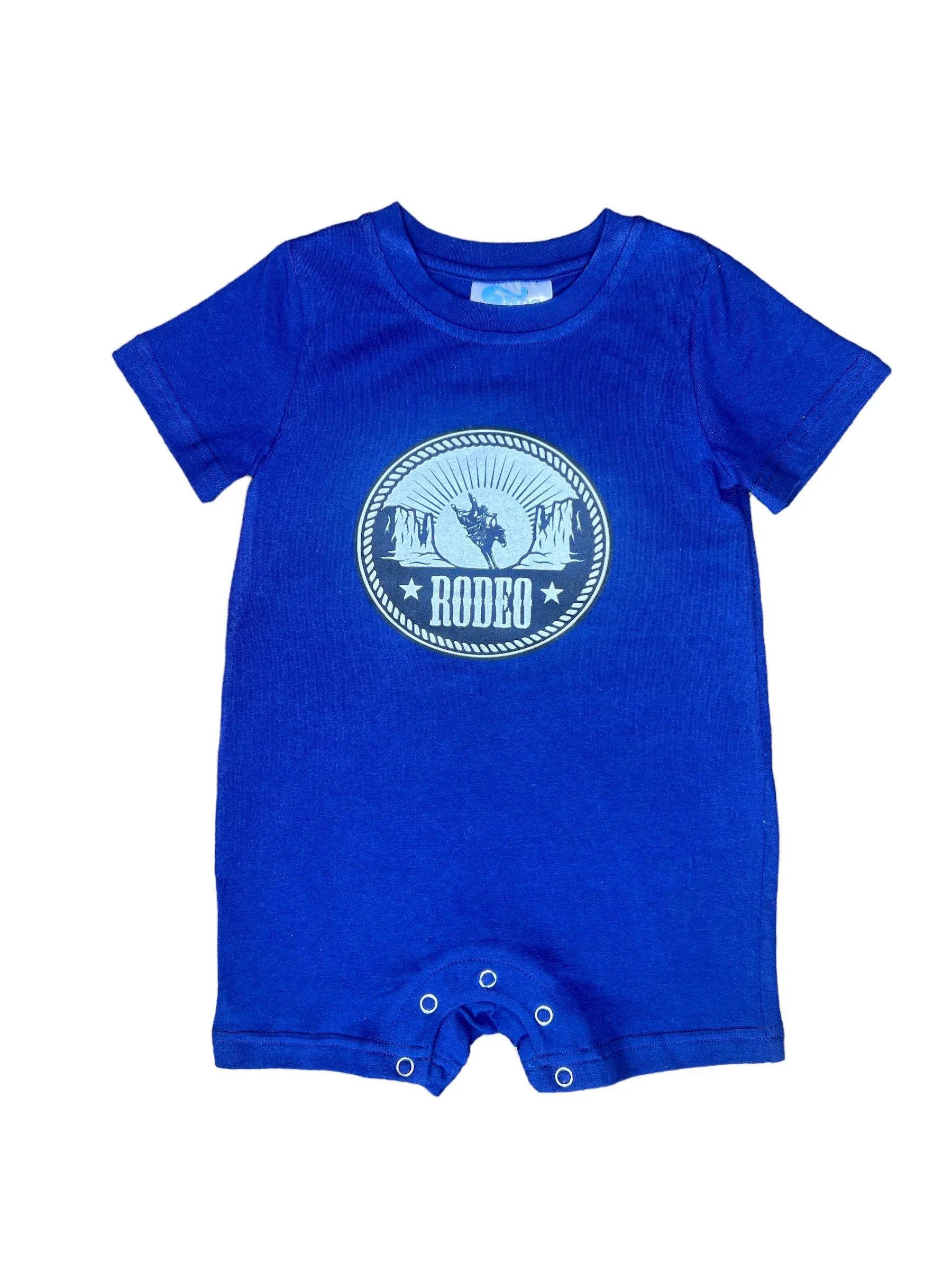 Navy Rodeo Romper Baby (0-2T)