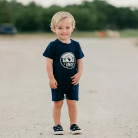 Navy Rodeo Romper Baby (0-2T)