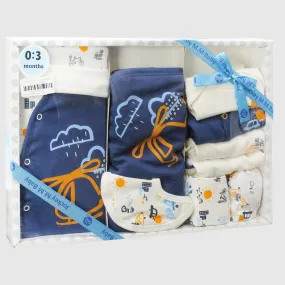 Navyish 10-Piece Baby Layette Set