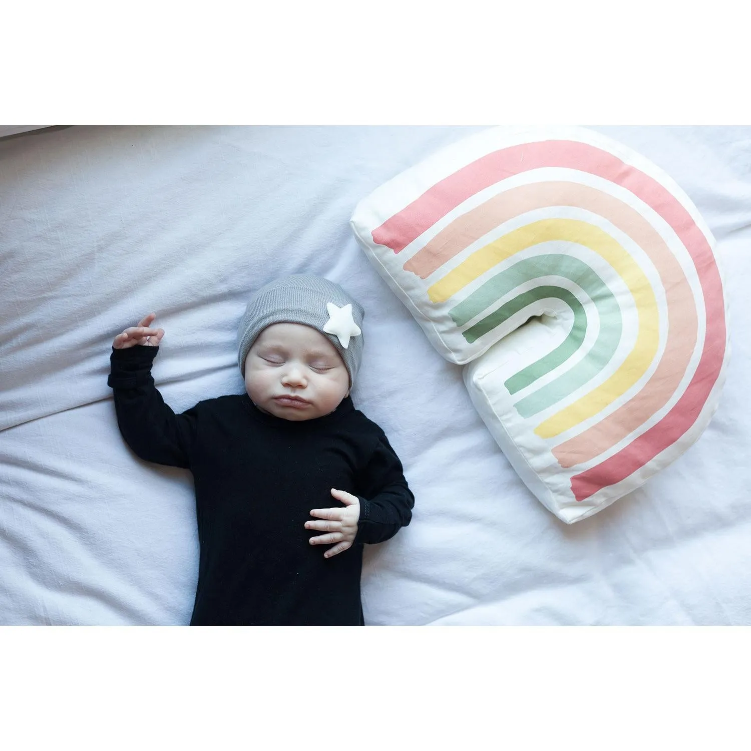 Newborn Hospital Hats - Grey & White