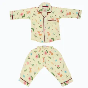 Oh My Deer - Muslin Full Sleeve Sleep Suit for babies and kids (Unisex)