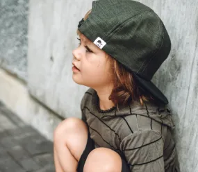 OLIVE DENIM TRUCKER | George Hats