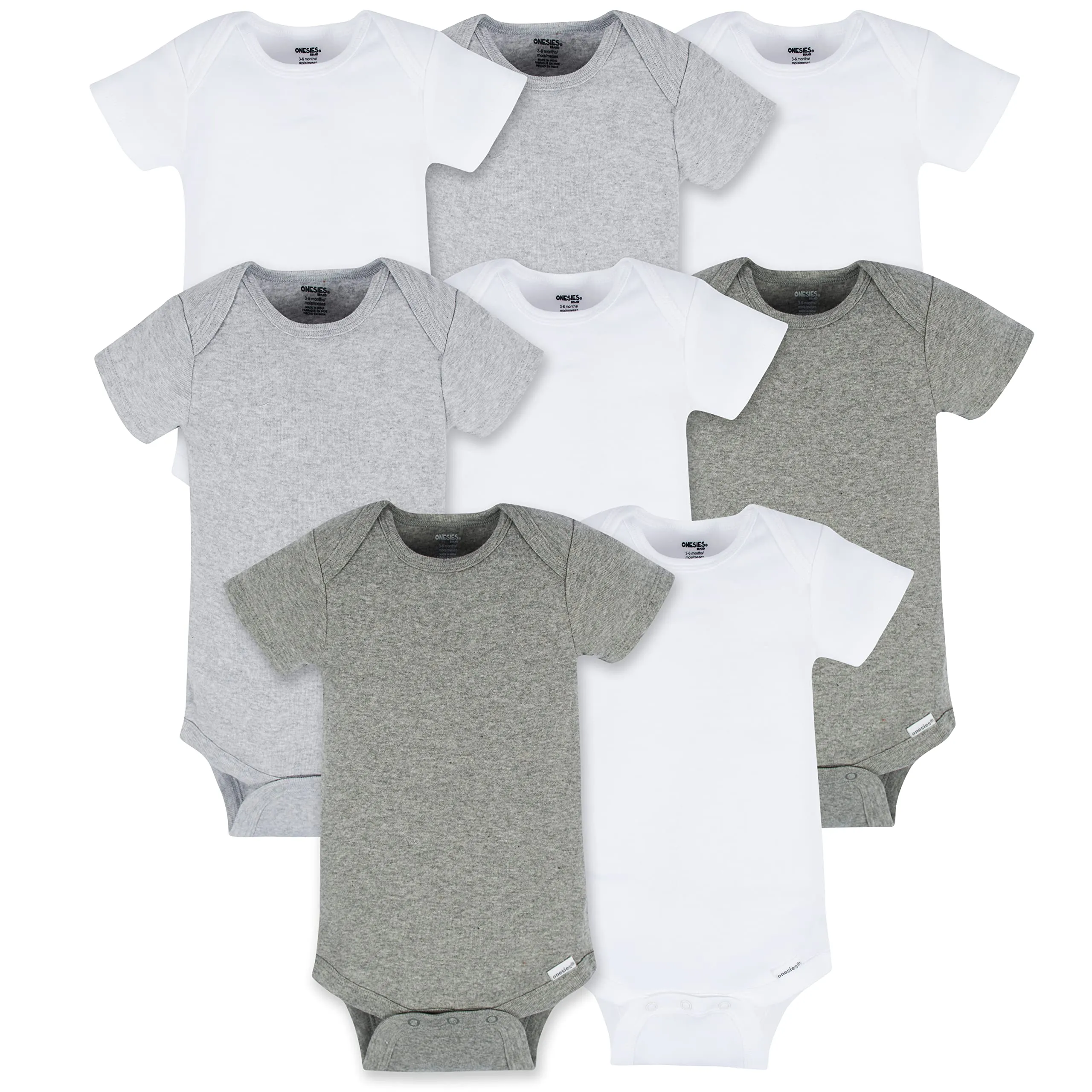 Onesies Brand Unisex Baby Bodysuits 8-Pack