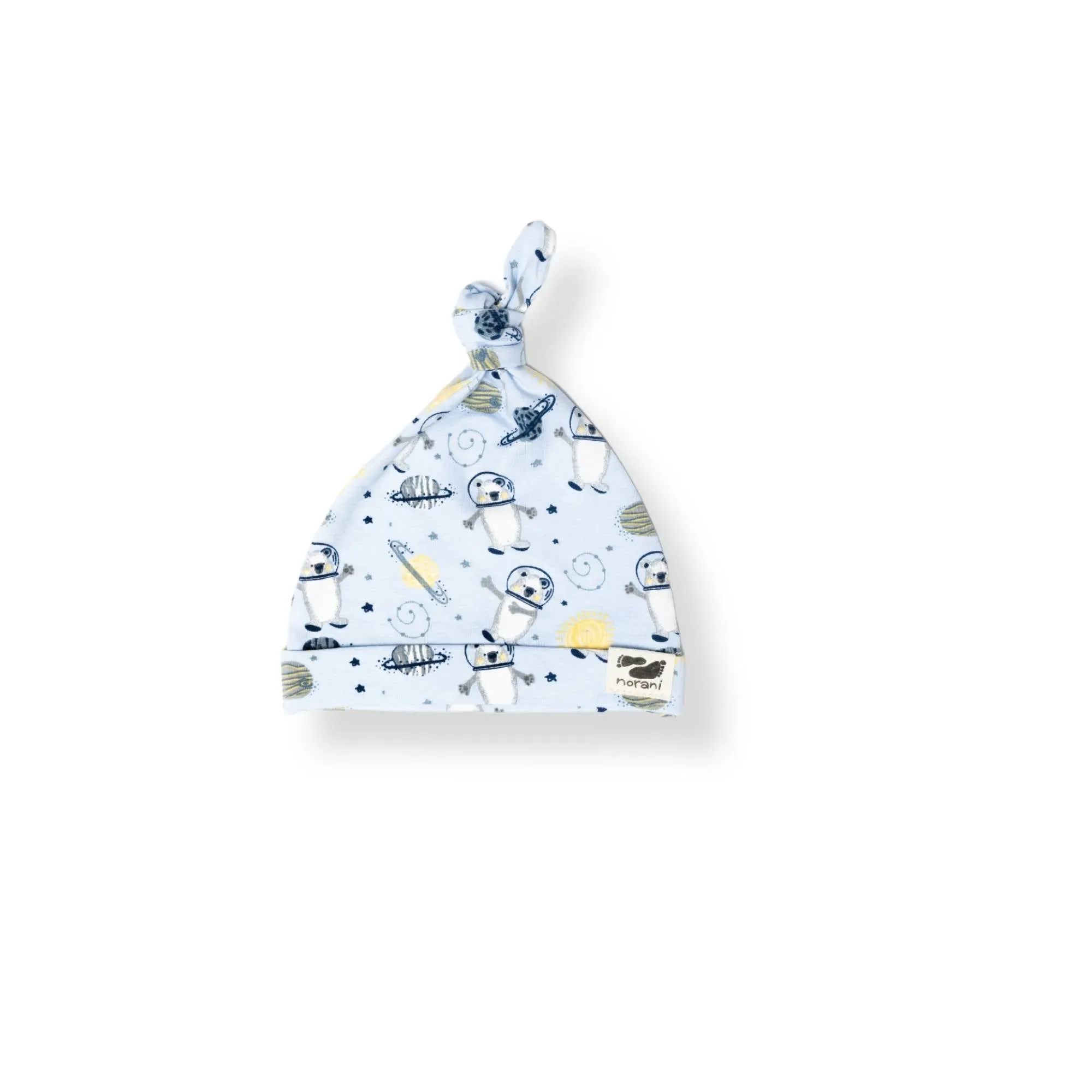Organic Baby Beanie - Space Bears