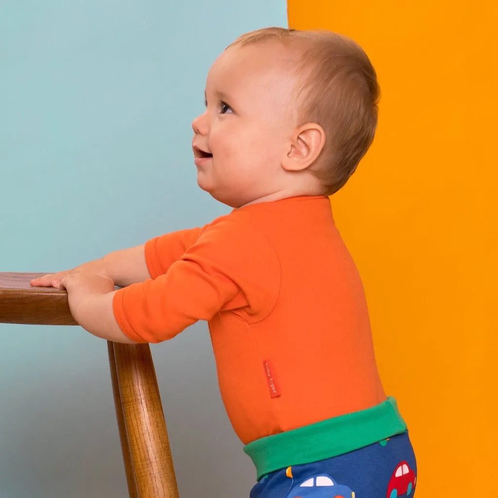 Organic Orange Basic LS Babygrow