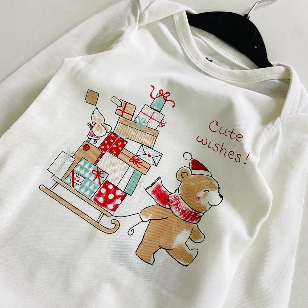 Pack of 4 Toddler Baby Full Sleeve Bodysuit Printed Cotton Romper