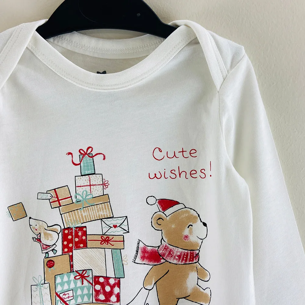 Pack of 4 Toddler Baby Full Sleeve Bodysuit Printed Cotton Romper