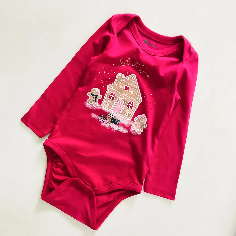 Pack of 4 Toddler Baby Full Sleeve Bodysuit Printed Cotton Romper