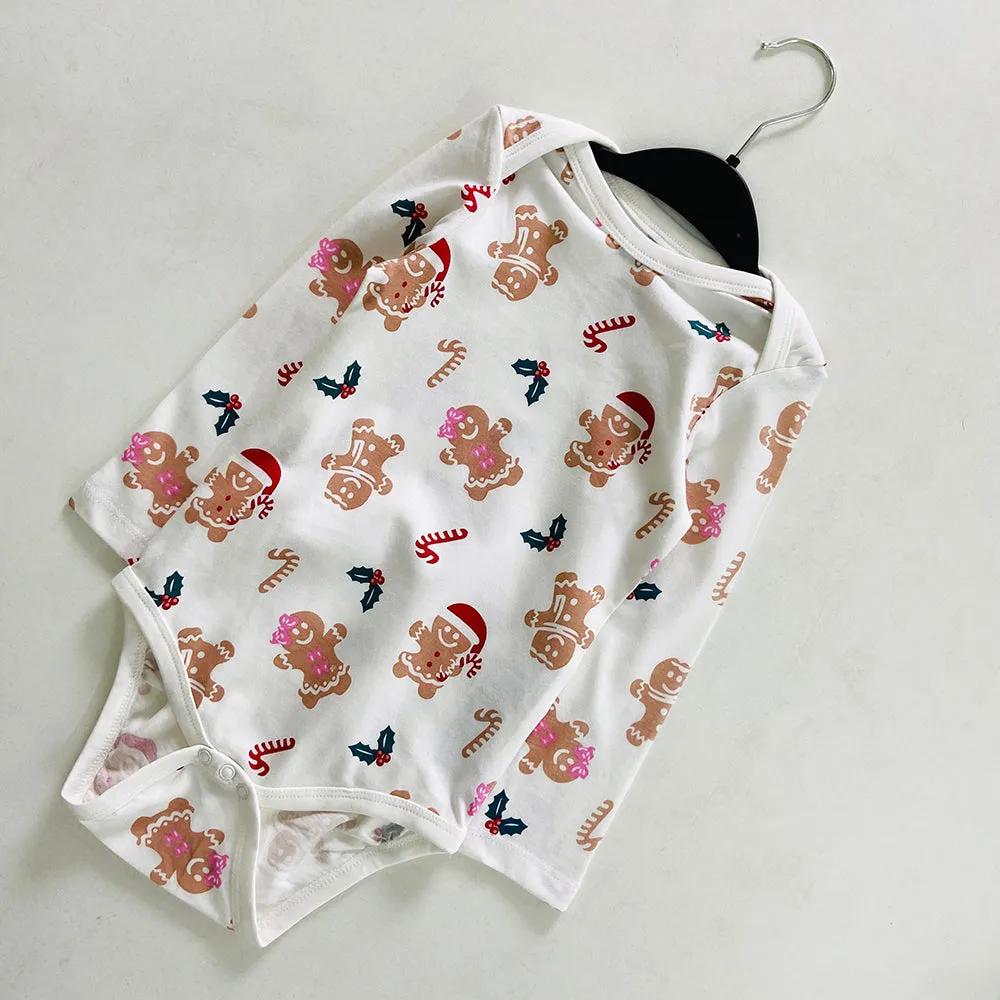 Pack of 4 Toddler Baby Full Sleeve Bodysuit Printed Cotton Romper