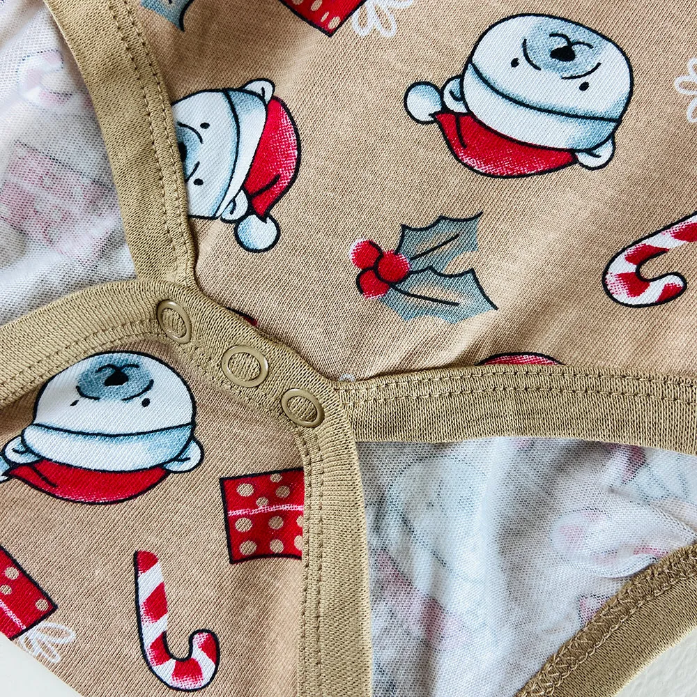 Pack of 4 Toddler Baby Full Sleeve Bodysuit Printed Cotton Romper