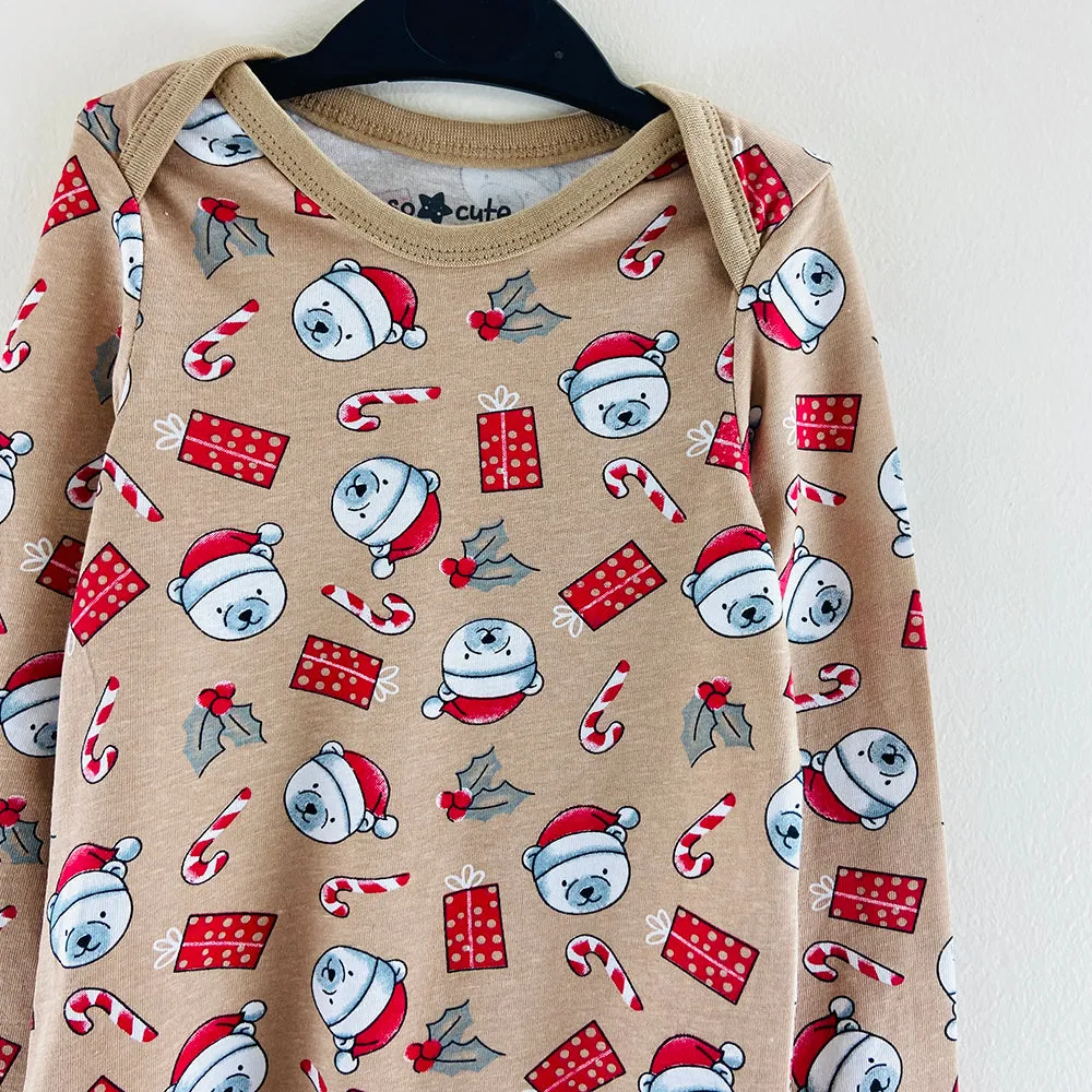 Pack of 4 Toddler Baby Full Sleeve Bodysuit Printed Cotton Romper