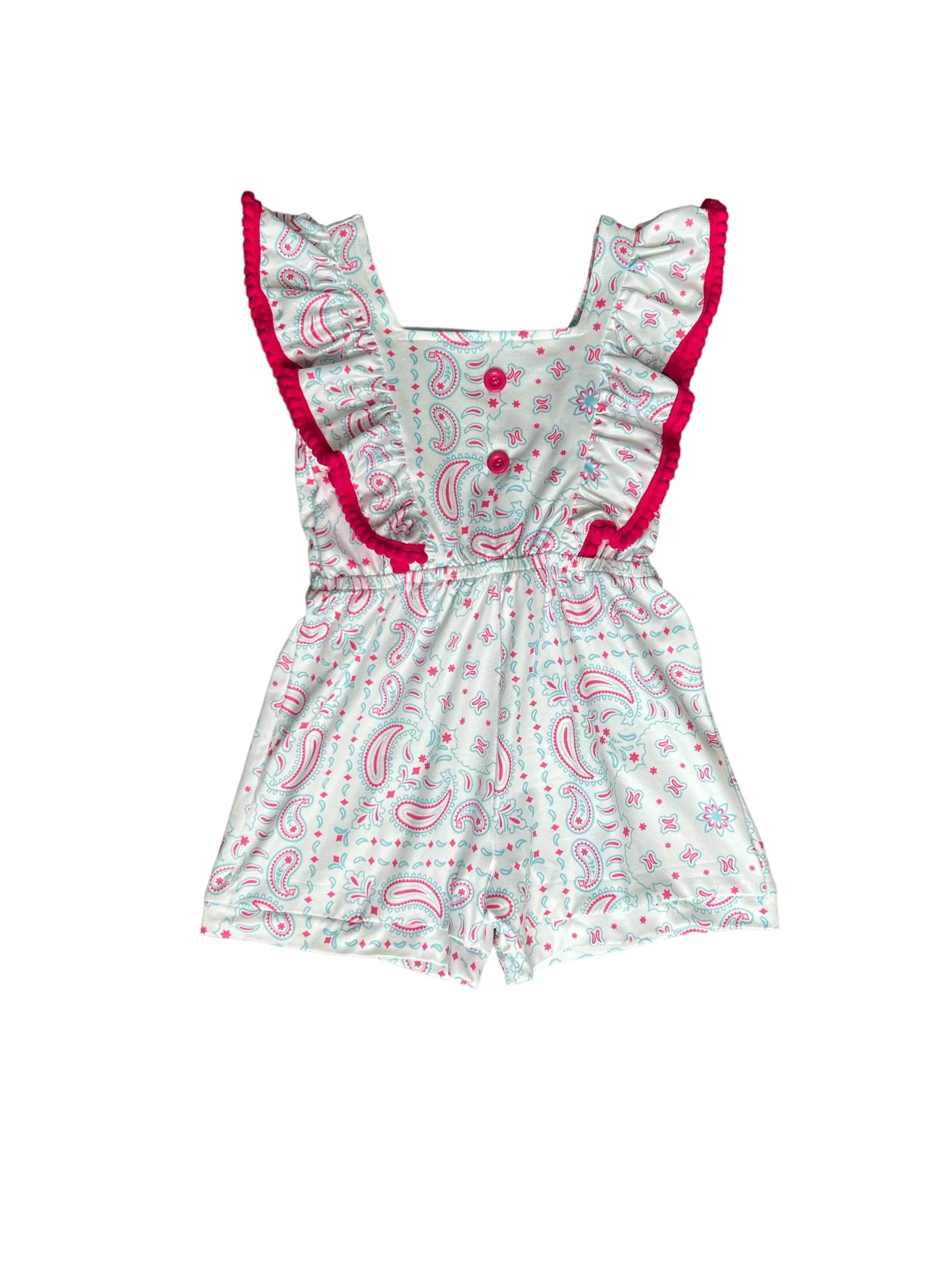 Paisley Shorts Romper Kid (6-7)