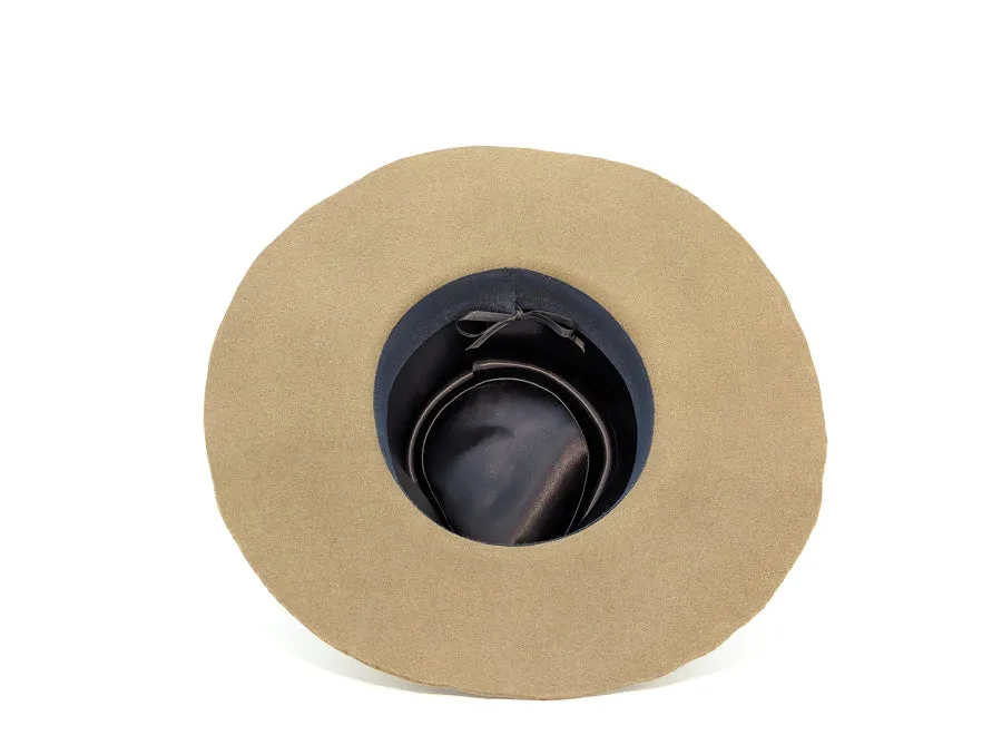 Pecan Pinched Teardrop - Custom Felt Hat