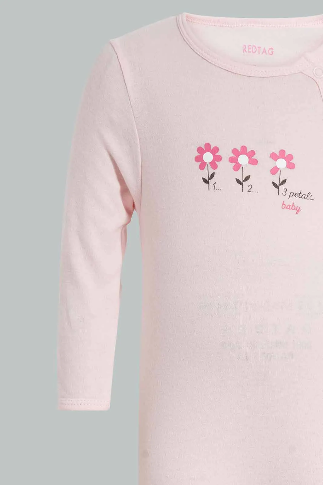 Pink Floral Sleepsuit Set (2 Piece)