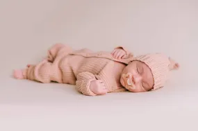 Pink knot hat