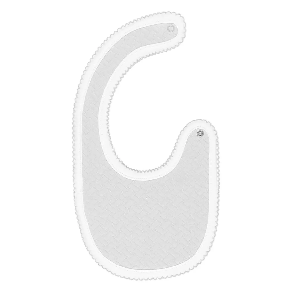 Pique Side Clip Bib Grey