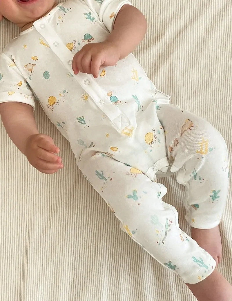 Purebaby Desert Friends Growsuit - Desert Friends Print