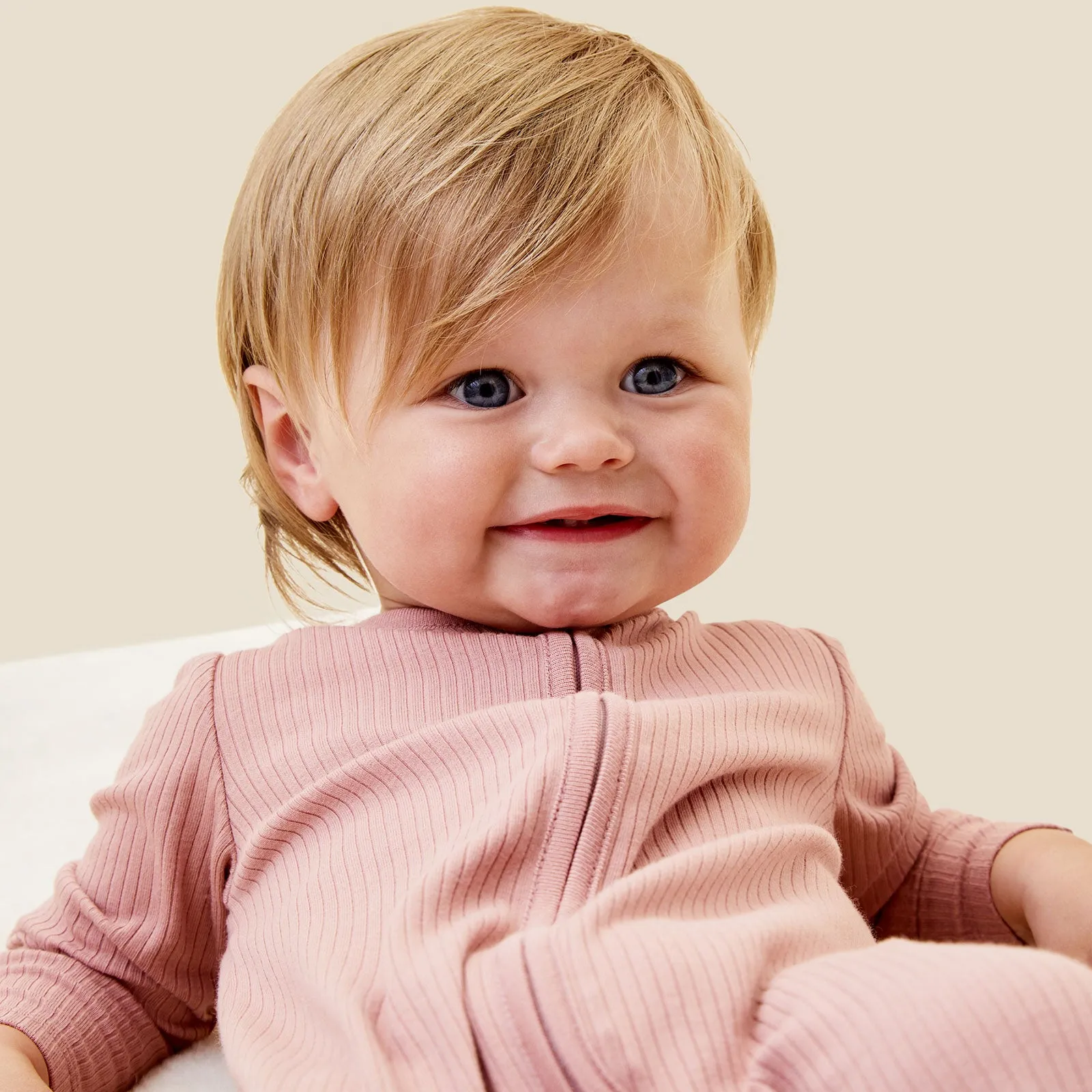Ribbed Clever Zip Footed Baby Pajamas