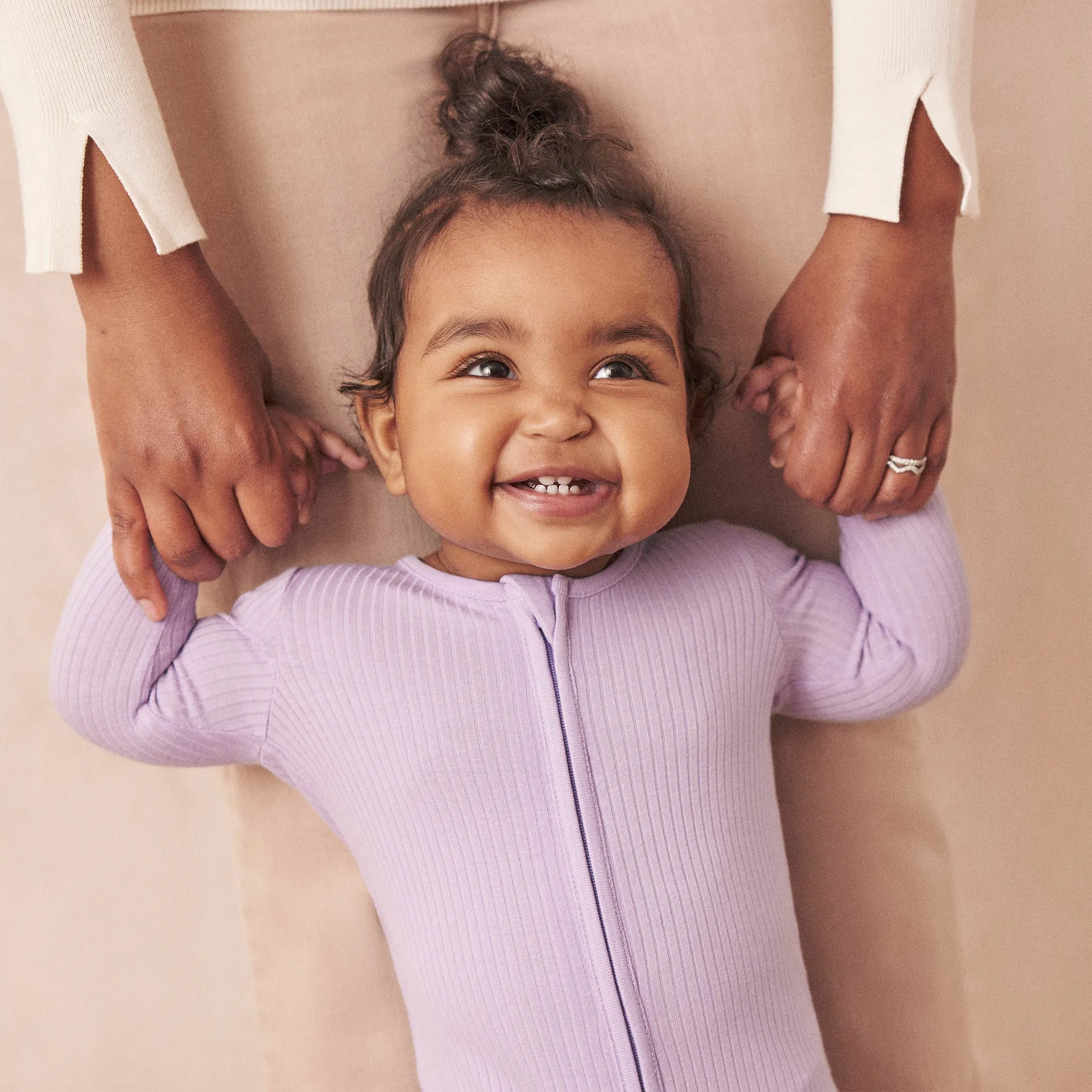 Ribbed Clever Zip Footed Baby Pajamas