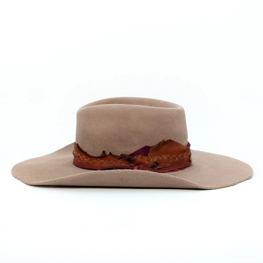 Sahara Pinched Teardrop - Custom Felt Hat